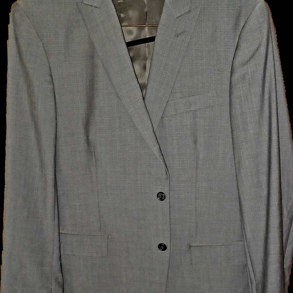 NWOT (44R) MENS GRAY DRESS JACKET LARGE P2P 21/ WITH MICHAEL KORS TIE.